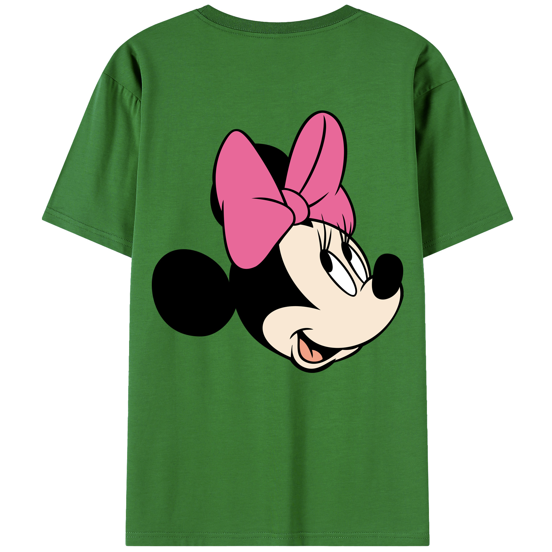 ミッキーマウス Mickey Mouse レディース半袖Tシャツ(バックプリント)